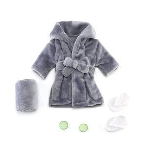 Kit Peignoir soie Bébé Gris