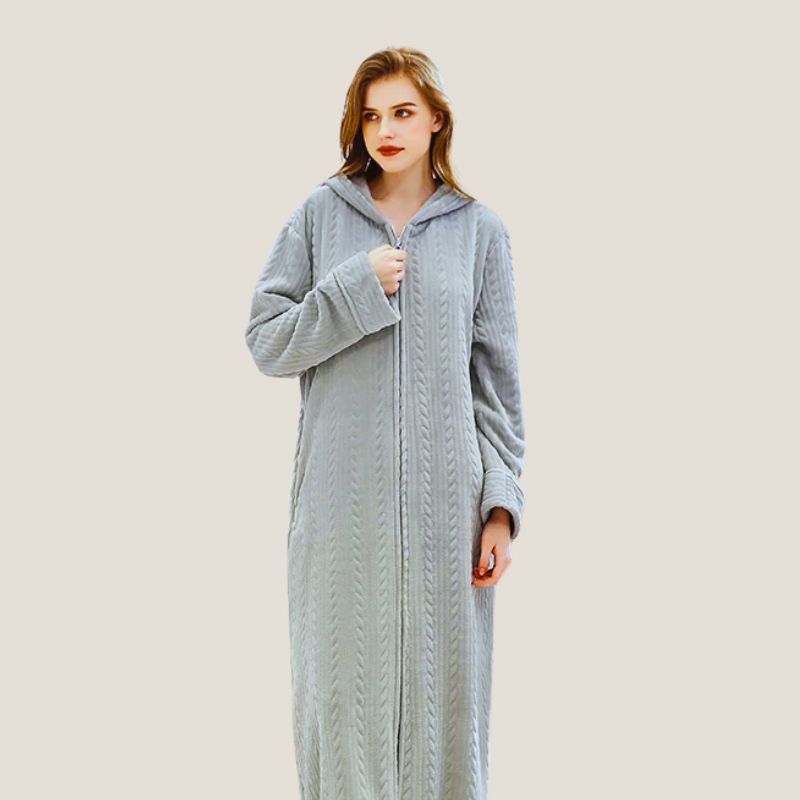 Robe de Chambre Zippée Femme