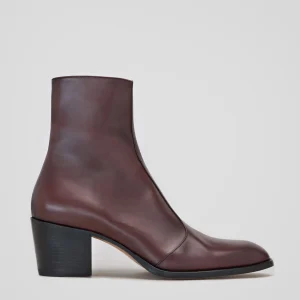 ROMAN 60 MM EN CUIR DE VEAU BURGUNDY