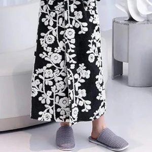 Peignoir de Bain Homme à Fleurs