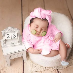 Kit Peignoir soie Rose Bébé