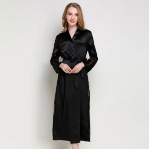 Satin Peignoir soie Robe