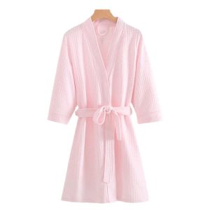 Peignoir  soie Femme Rose