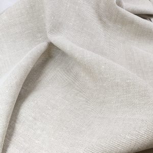 Tissu au métre 100%lin croisé-180gr m² NATUREL