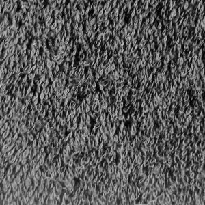 Tissu bouclette éponge au métre, coloris noir