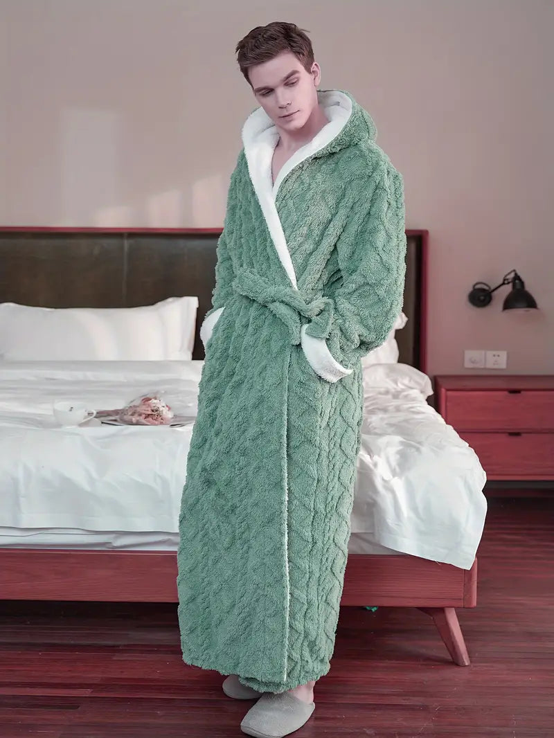 Peignoir à Capuche Épais Éponge
