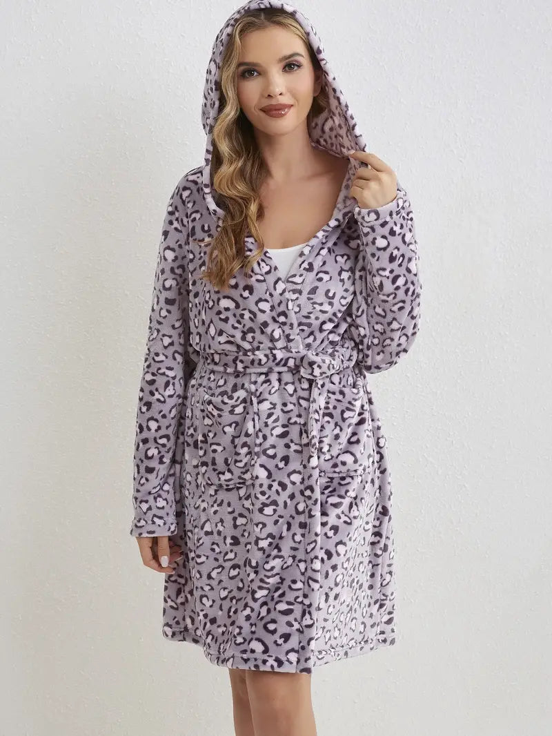 Peignoir de Nuit Éponge avec Capuche – Image 3