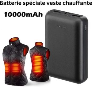 Batterie pour veste chauffante 10000mAh