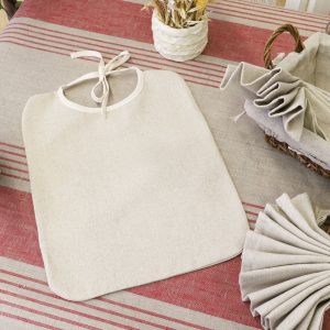 Bavoir adulte 100% lin naturel LINELLE