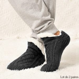 Chaussettes molletonnées homme