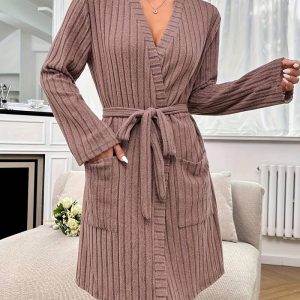 Peignoir Éponge à Manches Longues