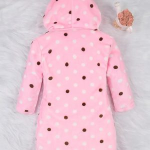 Peignoir de Bain Enfant Polaire Polka Dot