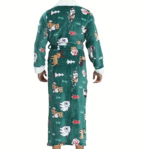 Peignoir Polaire Chaud de Noël