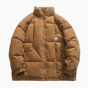 Doudoune velours côtelé homme