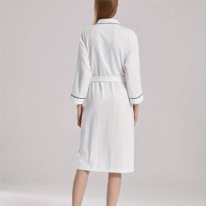 Peignoir de Bain Gaufré Élégant