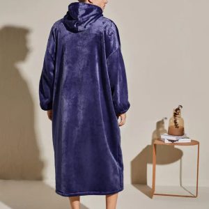 Peignoir à Capuche en Flanelle