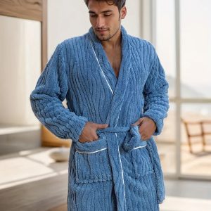 Peignoir en Éponge Épaisse et Douce