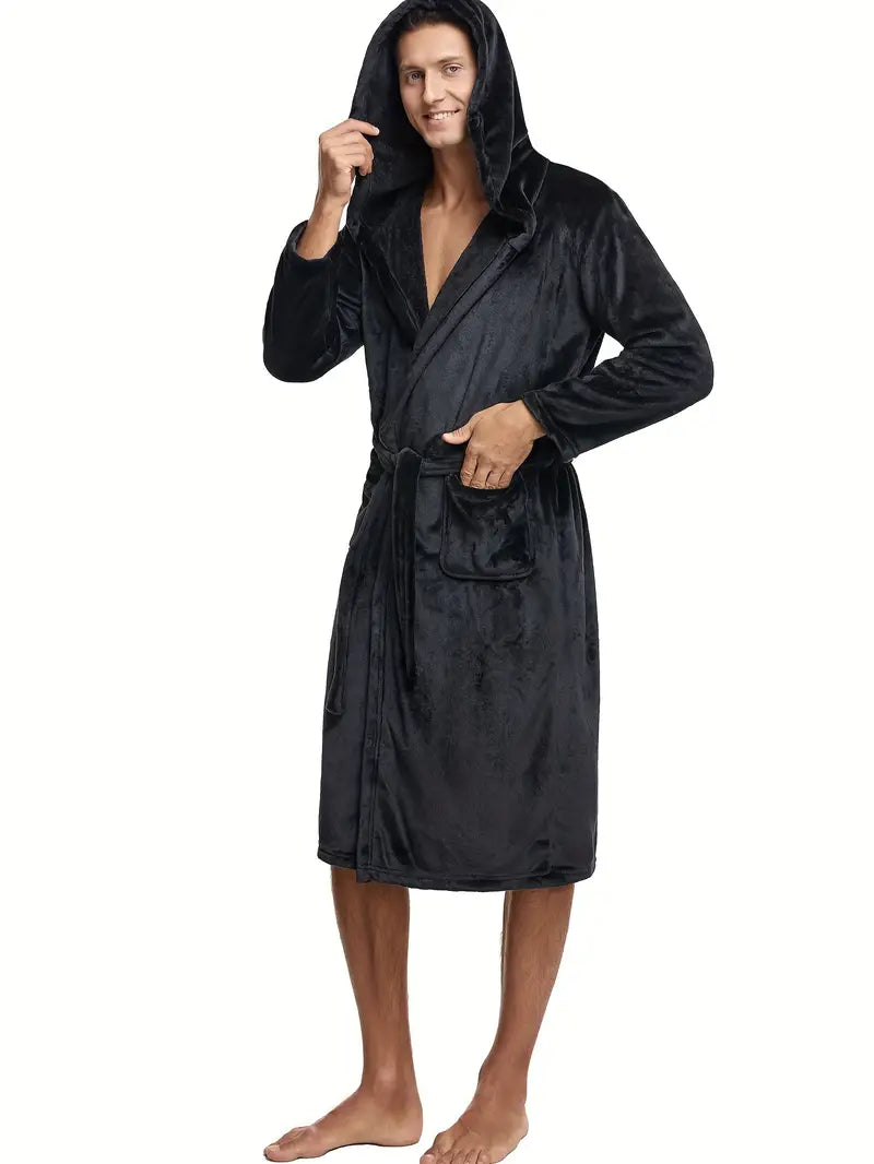 Peignoir Chaud À Capuche Polaire – Image 6