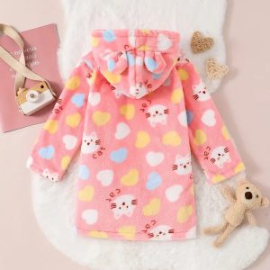 Peignoir de Bain Enfant Fille Chaud