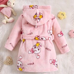 Peignoir de Bain Enfant Éponge avec Capuche