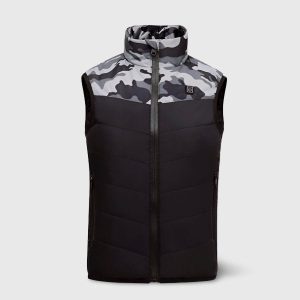 Gilet Chauffant Enfant Camouflage Gris