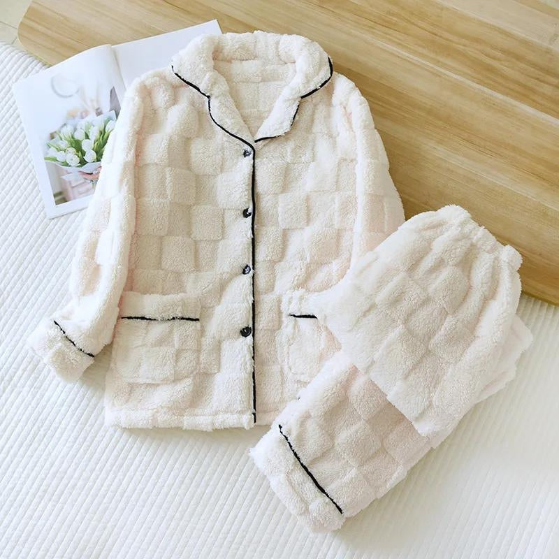 Pyjama à carreaux femme Pilou Pilou – Image 3