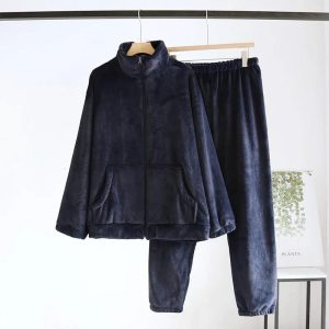 Pyjama homme hiver velours