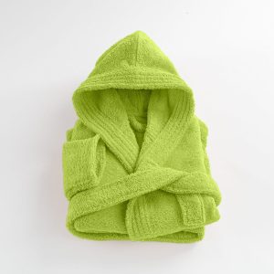 Peignoir enfant capuche en coton bouclette éponge COCOON