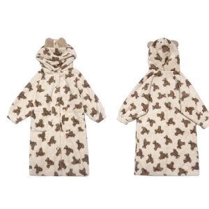 Peignoir femme à capuche  « Orea »