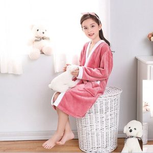 Peignoir De Bain Fille rose
