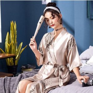 Kimono Peignoir Long Femme