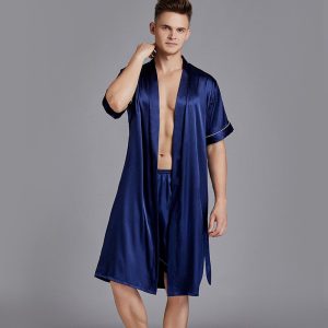Pyjama Short Satin Homme