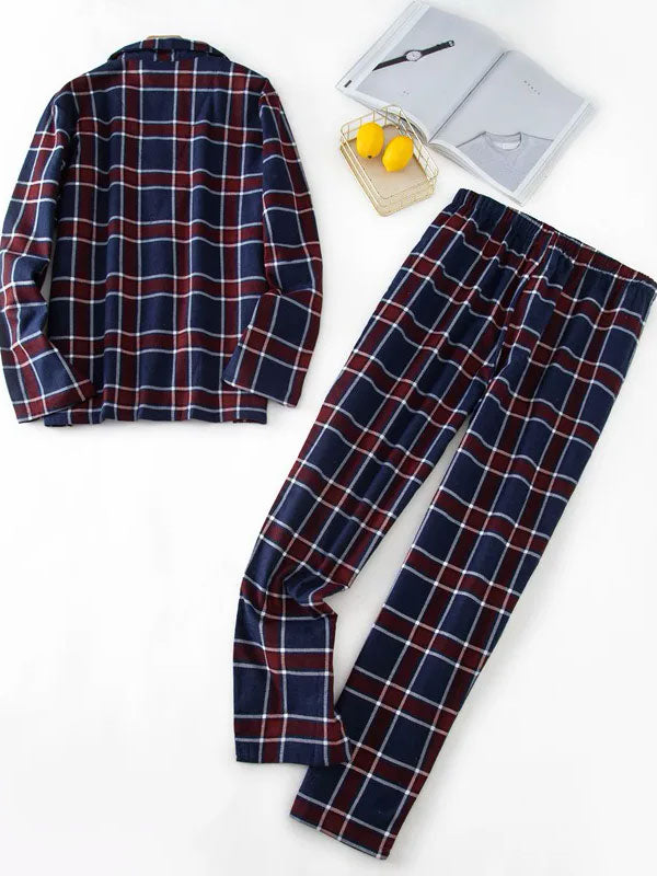 Pyjama À Carreaux Pour Homme