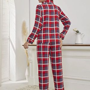 Pyjama à Carreaux Pour Femme