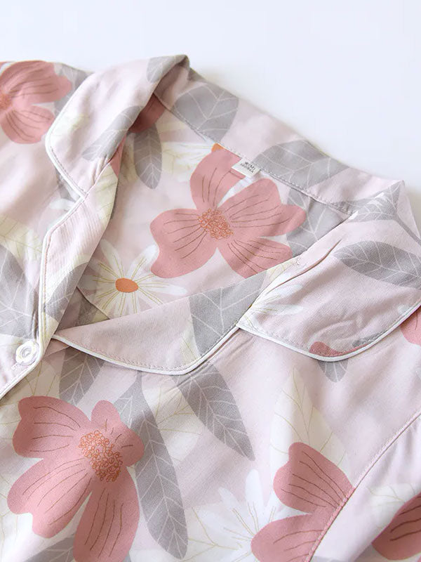 Pyjama Pour Femme Jolie « Fleur de Soleil Rose » – Image 2