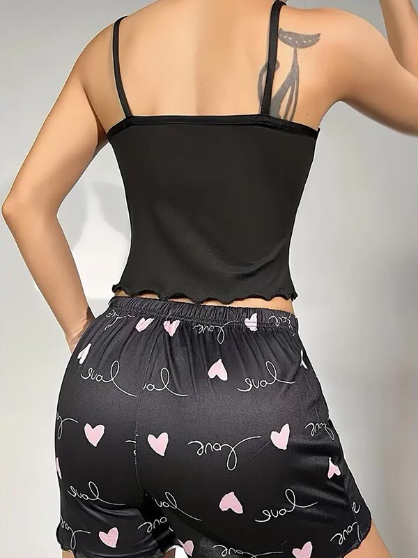 Pyjama Short En Satin Pour Femme