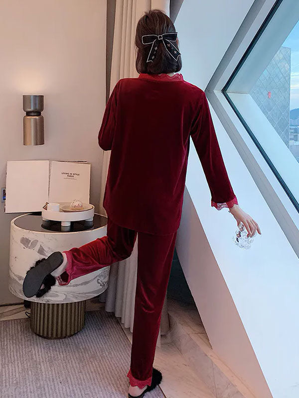 Pyjama Pour Femme en Velour – Image 2