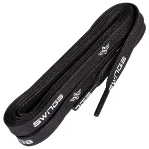 Lacets Swings Waxed Paraffinés Black 120 cm