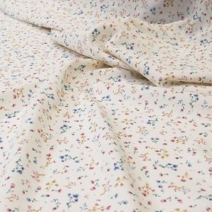 Tissu 100% coton imprimés fleuris BLEU