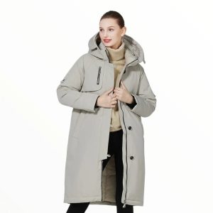 Veste longue hiver militaire femme